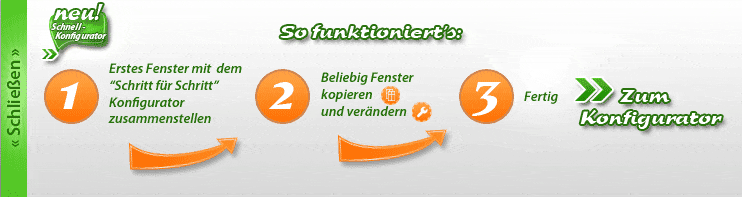 Quick-Konfigurator f&uuml;r Kunststofffenster