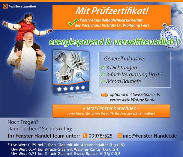 Fenster und Schiebefenster bei Fensterhandel