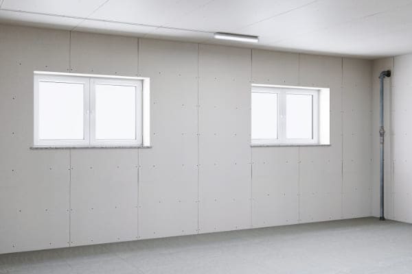 Keller mit zwei 80 x 40 großen Kellerfenstern.