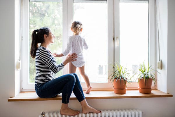 Materialien für hochwertige Fenster und Familie