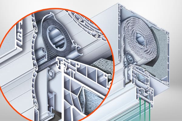Insektenschutz Fenster mit Insekentschutzrollo