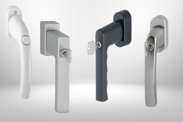 Verschiedene Griffearten in verschiedenen Farben