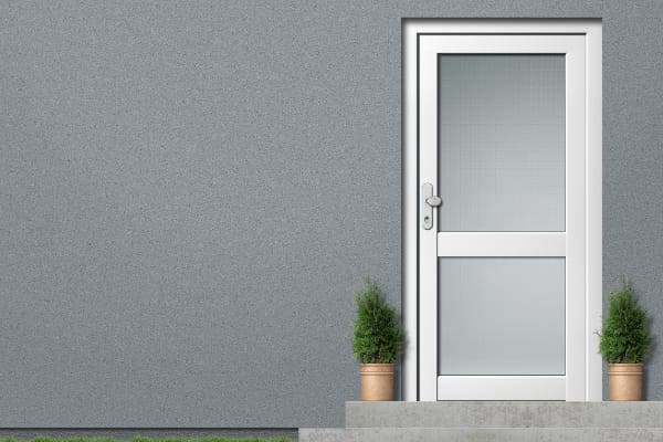 Alu Nebentür mit geteilter Verglasung