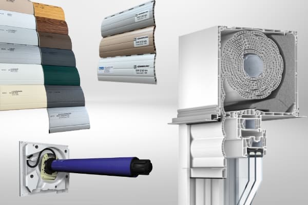 Die vielseitigen Anpassungsmöglichkeiten eines Aufsatzrollladens werden gezeigt