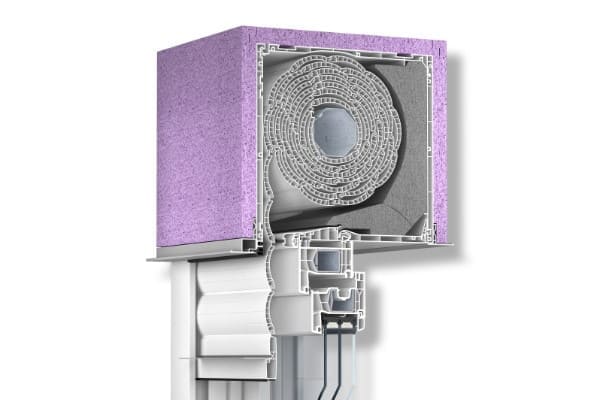 Aufsatzrolladen mit beidseitigem Putzträger