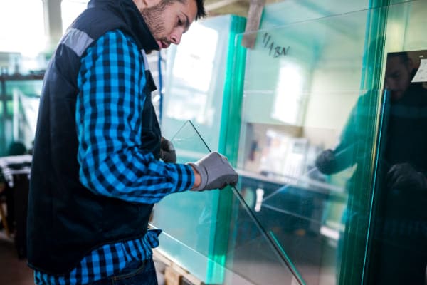 Modernes und funktionales Ornamentglas