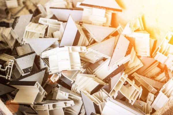 Haustuerprofile in weiß.