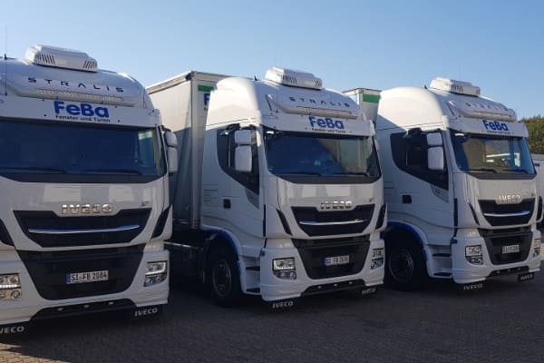 FeBa liefert mit eigenen Werklkws an