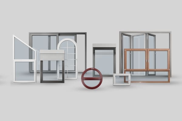 Viele verschiedene Arten von Glasfenstern werden angeboten