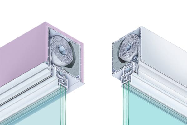 Aufsatzkästen Auputz und normal in Farbe weiß mit Mehrkammerfenster.