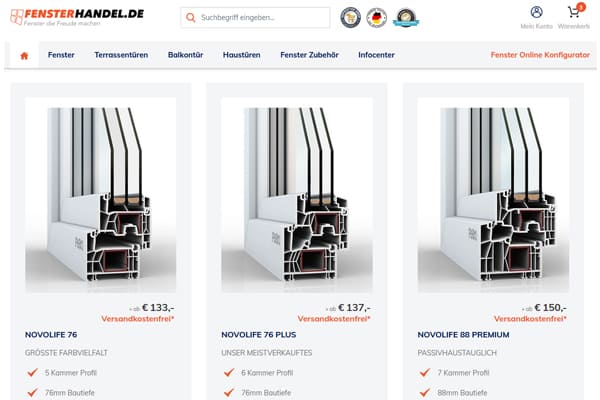 Balkontüren bei fensterhandel.de konfigurieren Balkontüren bei fensterhandel.de konfigurieren