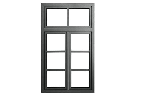 Fenster in Basaltgrau