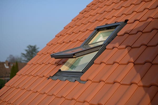 Schwingflügelfenster im Dachgeschoss