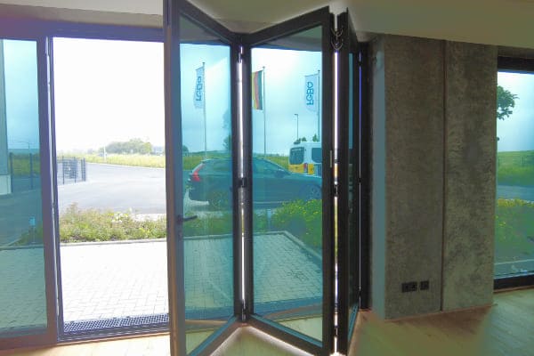 Faltschiebetür als optisches Highlight