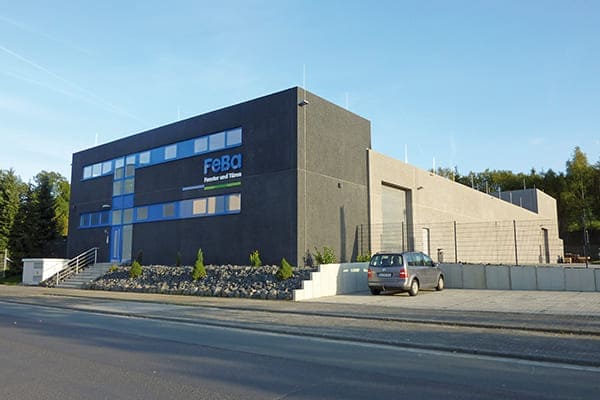 FeBa Produktionswerk von außen gesehen. FeBa Produktionswerk von außen gesehen.