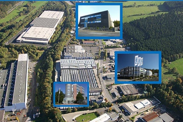 FeBa Fensterbau Luftbild von deren Standort.