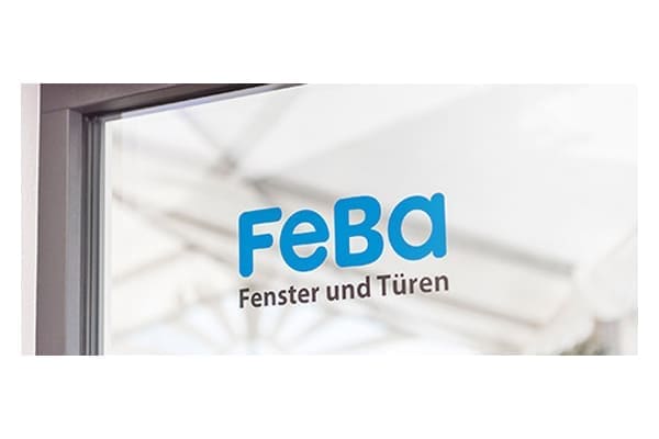 FeBa Qualitätsfenster mit Logo.