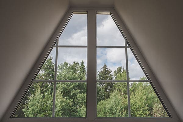 Schrägfenster im Dachgeschoss