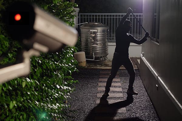 Vierflügelige Fenster mit Einbruchschutz