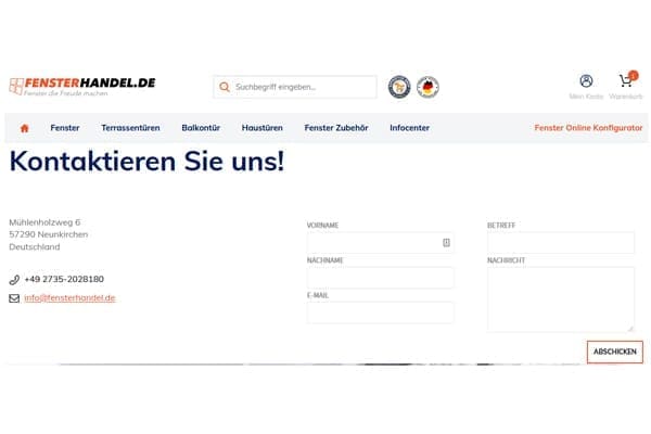 FensterHandel.de Kunden Support. FensterHandel.de Kunden Support.