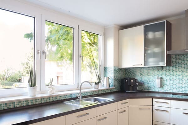 Vertikale Drehfenster