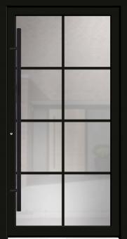 Aluminium-Haustüre im Loft Design Modell: Black Pearl 