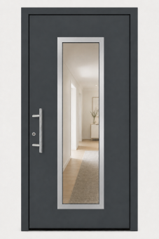 Alu Haustüre Swana I in Farbe mit EAS 600 Griff 
