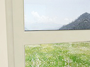 Fenstersprossen: Glasteilende Sprosse Kämpfersprosse 110mm weiß