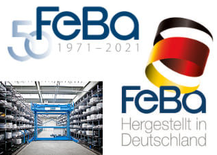 Loge der Firma FeBa Fensterbau 50 Jahre