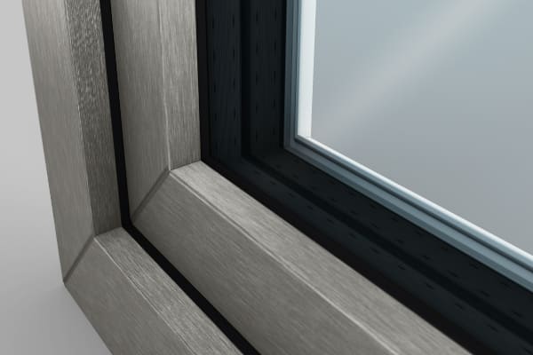 Fenster in Basaltgrau genarbt