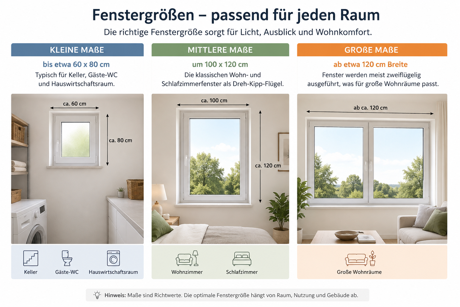 Fenstergrößen