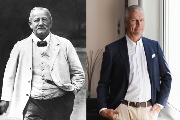 Gründer Karl Kömmerling und der aktuelle Geschäftsführer der Profine Gruppe Peter Mrosik Gründer Karl Kömmerling und der aktuelle Geschäftsführer der Profine Gruppe Peter Mrosik